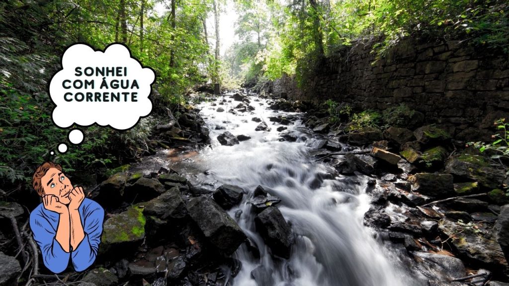 sonhei com agua corrente