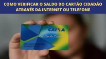 Veja como verificar o saldo do Cartão Cidadão através da internet ou telefone