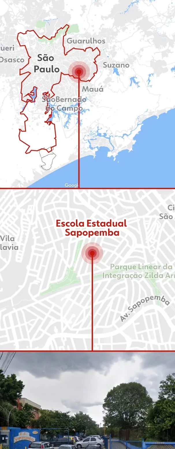 mapa escola estadual de Sapopemba